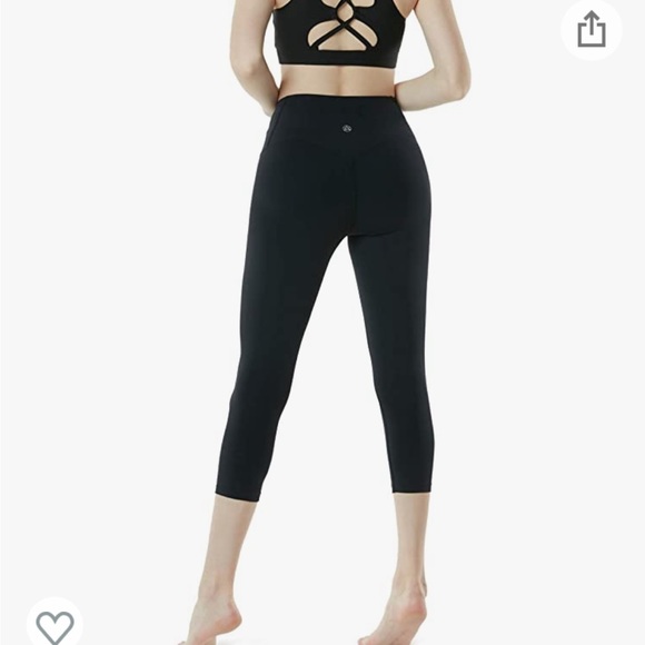 TSLA Cropped Yoga Pants with Hidden/Side Pocket - Picture 2 of 5